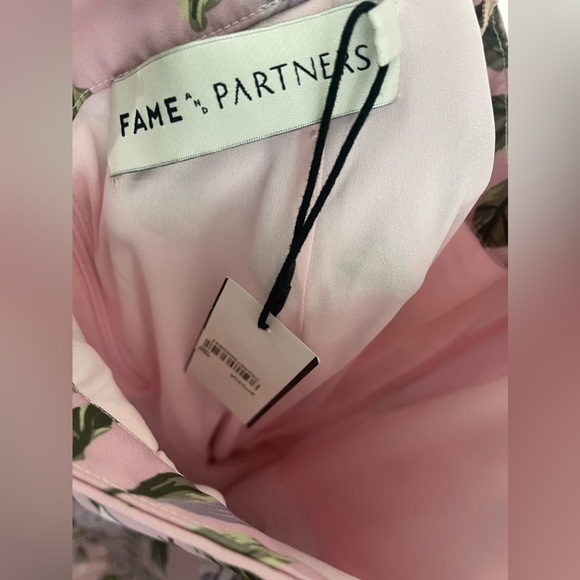 Fame&Partners Women Pink Floral Wide-Leg Halter Cross-Back Jumpsuit - Picture 5 of 10